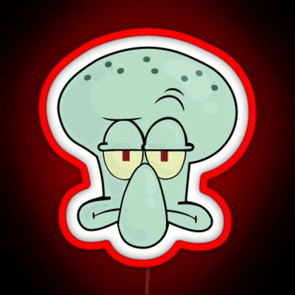 Squidward Face RGB Neon Sign