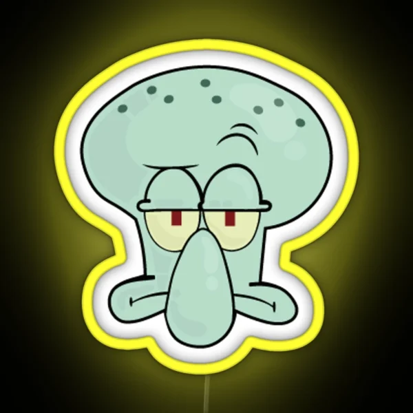 Squidward Face RGB Neon Sign