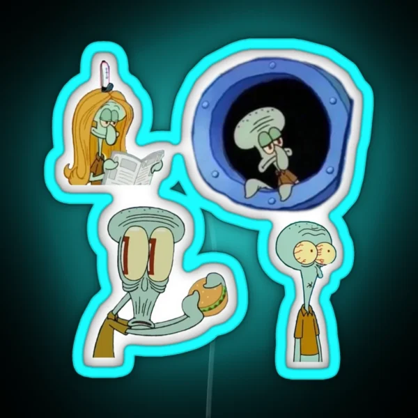 Squidward Led RGB Neon Sign
