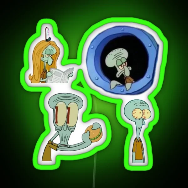 Squidward Led RGB Neon Sign