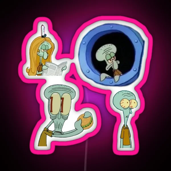 Squidward Led RGB Neon Sign