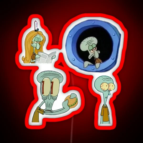Squidward Led RGB Neon Sign