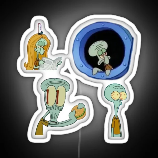 Squidward Led RGB Neon Sign