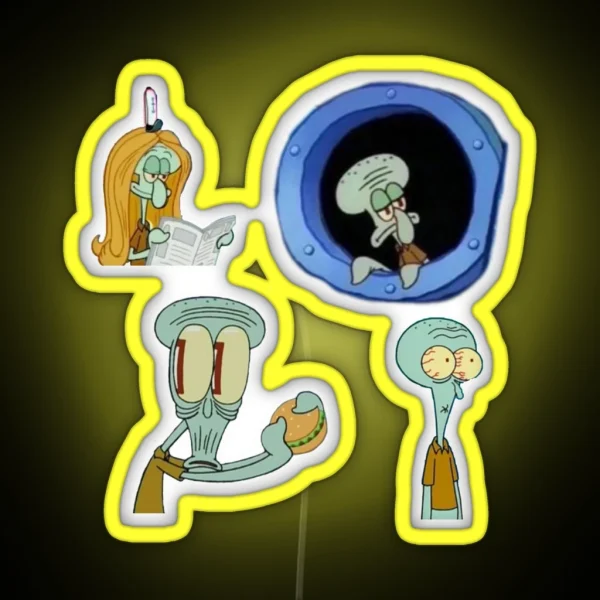 Squidward Led RGB Neon Sign