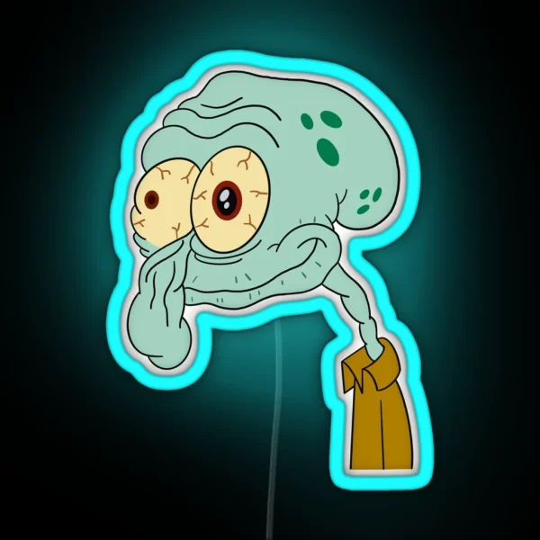 Squidward Meme RGB Neon Sign