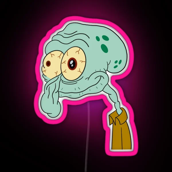 Squidward Meme RGB Neon Sign