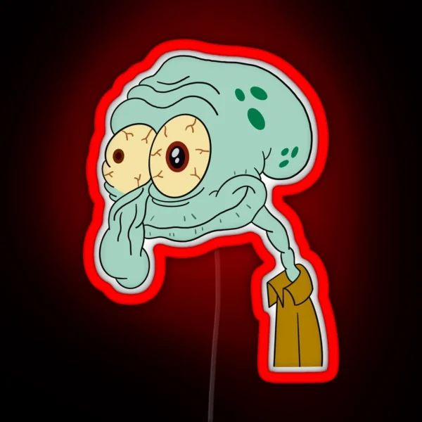 Squidward Meme RGB Neon Sign