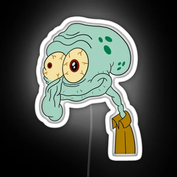 Squidward Meme RGB Neon Sign