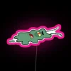 Led RGB neon sign featuring Squidward's hydro flask and Plankton's water bottle from the popular animated TV show SpongeBo...