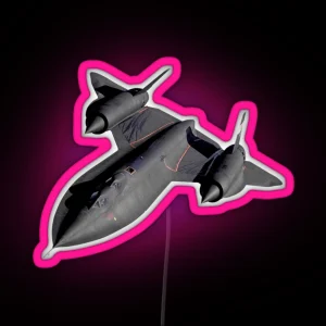 SR 71 Blackbird Led RGB Neon Sign