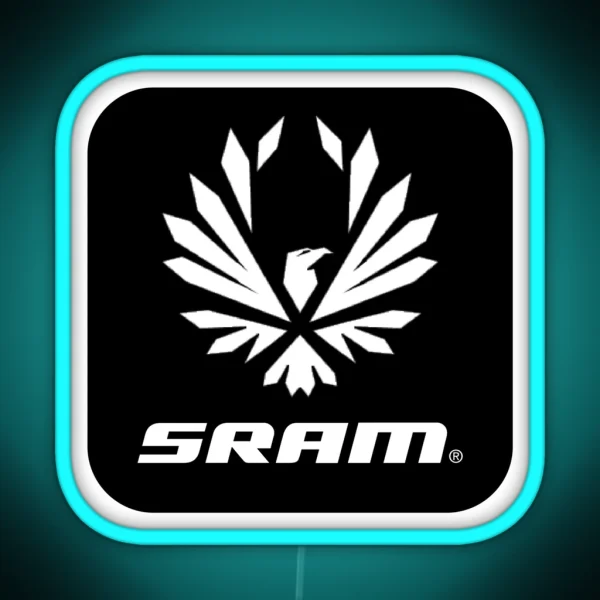 Sram Black RGB Neon Sign