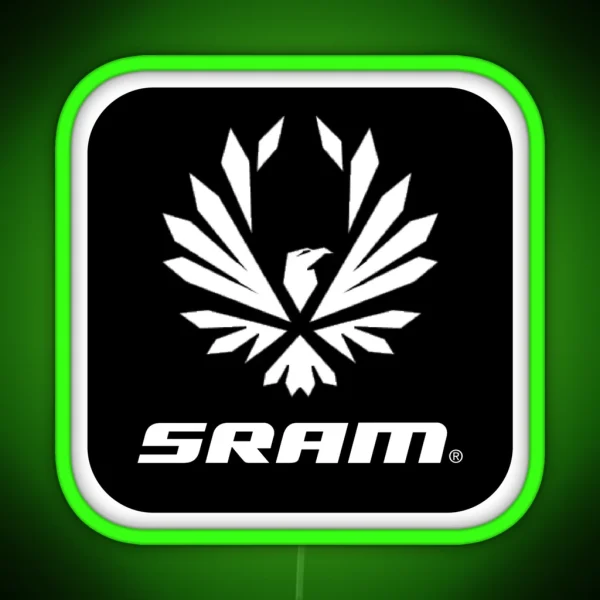 Sram Black RGB Neon Sign