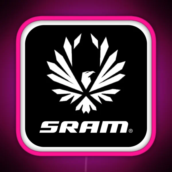 Sram Black RGB Neon Sign