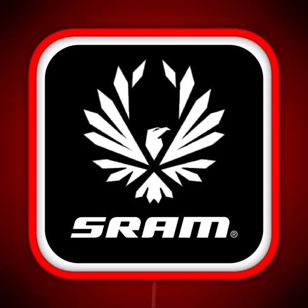 Sram Black RGB Neon Sign