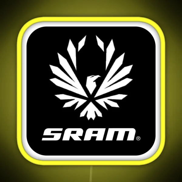Sram Black RGB Neon Sign