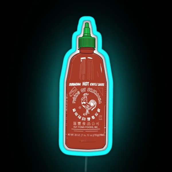 Sriracha Bottle RGB Neon Sign