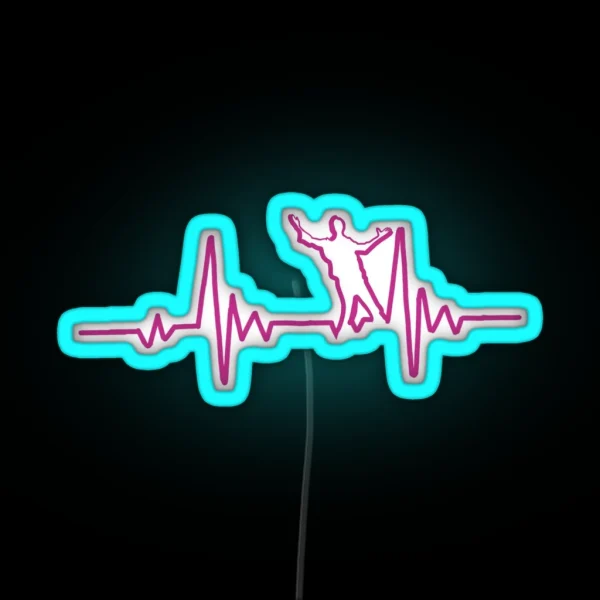 SRK In Heart Beat RGB Neon Sign