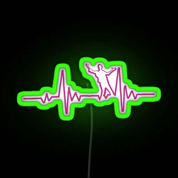 SRK In Heart Beat RGB Neon Sign