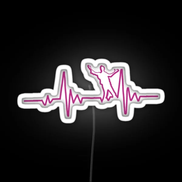 SRK In Heart Beat RGB Neon Sign