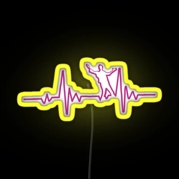 SRK In Heart Beat RGB Neon Sign