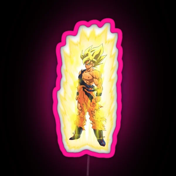 SS Goku RGB Neon Sign