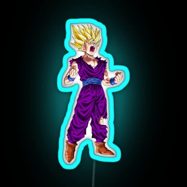 SSJ2 Gohan RGB Neon Sign