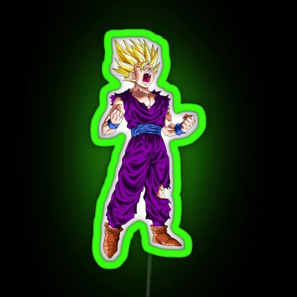 SSJ2 Gohan RGB Neon Sign