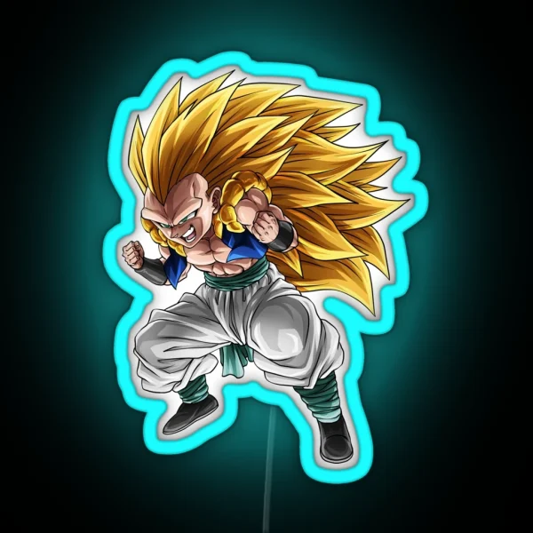 SSJ3 Kid Gotenks RGB Neon Sign
