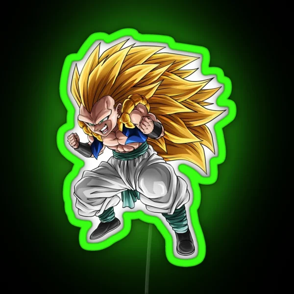 SSJ3 Kid Gotenks RGB Neon Sign