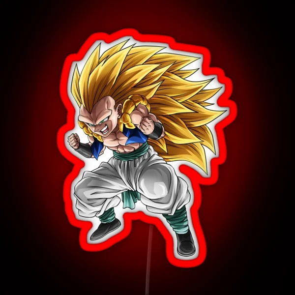 SSJ3 Kid Gotenks RGB Neon Sign