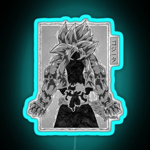 Ssj4 Gogeta The Primal Fusion Variant 1 Vol 1 RGB Neon Sign