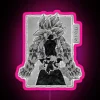 SSJ4 Gogeta, The Primal Fusion Variant 1 in vibrant RGB neon sign artwork.