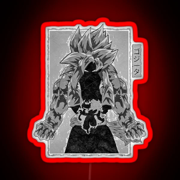 Ssj4 Gogeta The Primal Fusion Variant 1 Vol 1 RGB Neon Sign