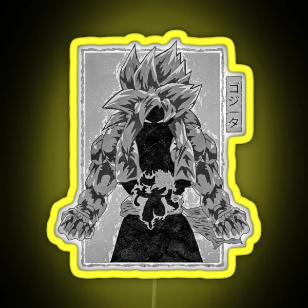 Ssj4 Gogeta The Primal Fusion Variant 1 Vol 1 RGB Neon Sign