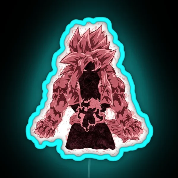 Ssj4 Gogeta The Primal Fusion Variant 5 Vol 2 RGB Neon Sign