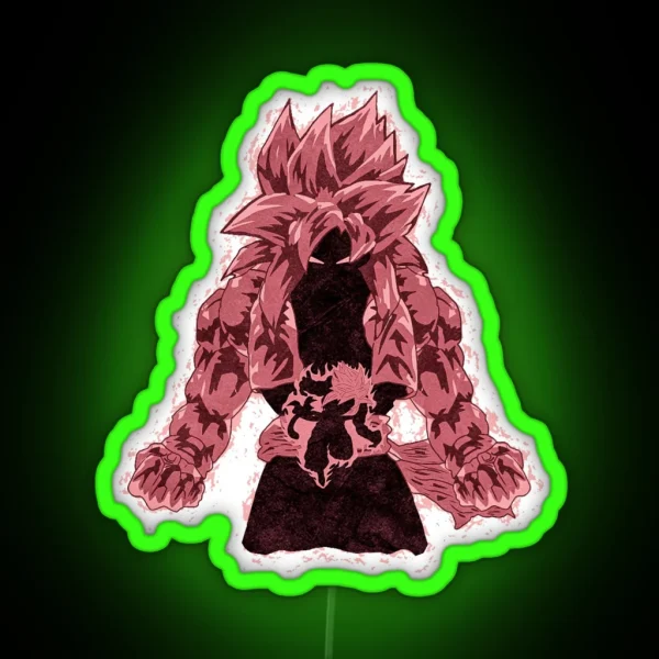 Ssj4 Gogeta The Primal Fusion Variant 5 Vol 2 RGB Neon Sign