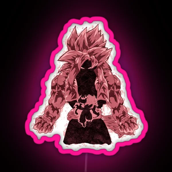 Ssj4 Gogeta The Primal Fusion Variant 5 Vol 2 RGB Neon Sign