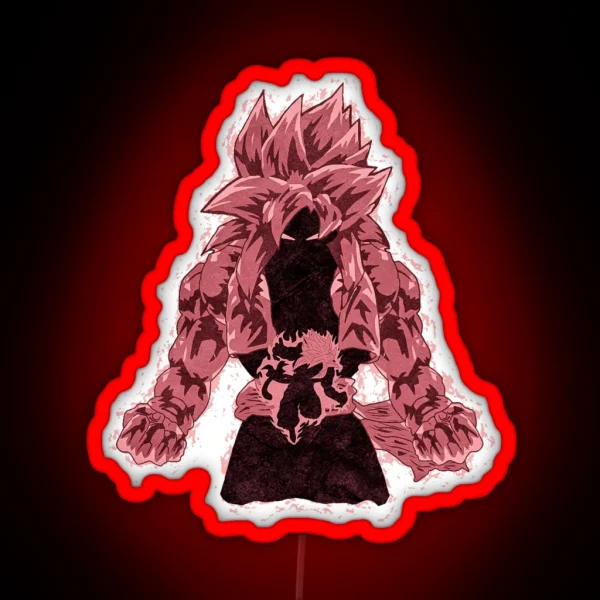 Ssj4 Gogeta The Primal Fusion Variant 5 Vol 2 RGB Neon Sign