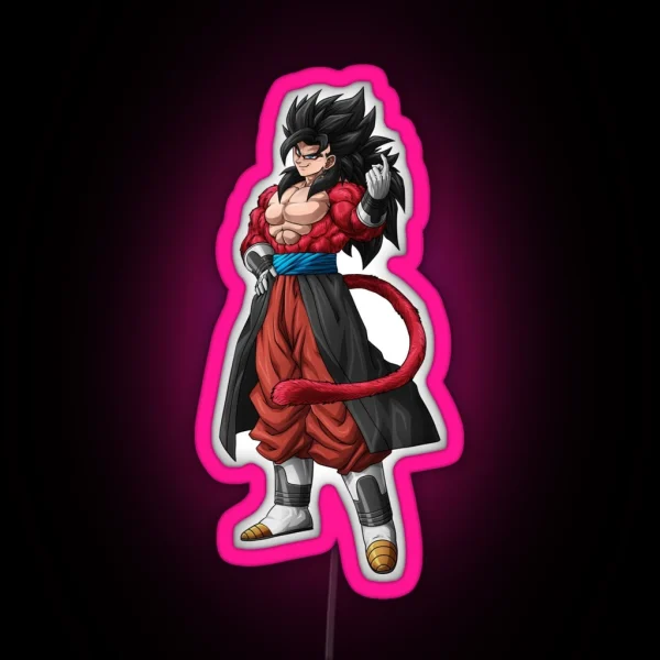 SSJ4 Vegito RGB Neon Sign