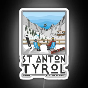 St Anton Tyrol Austria RGB Neon Sign