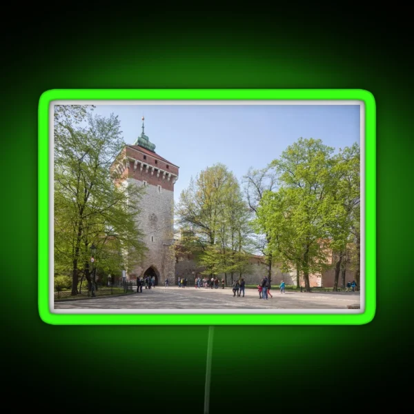 St Florian S Gate And Planty Park Stare RGB Neon Sign