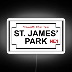 St James Park Street Sign RGB Neon Sign