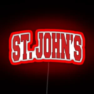 St John S Canada Varsity Style Vintage Retro Canadian Sports RGB Neon Sign