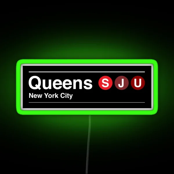 St John S University Queens RGB Neon Sign