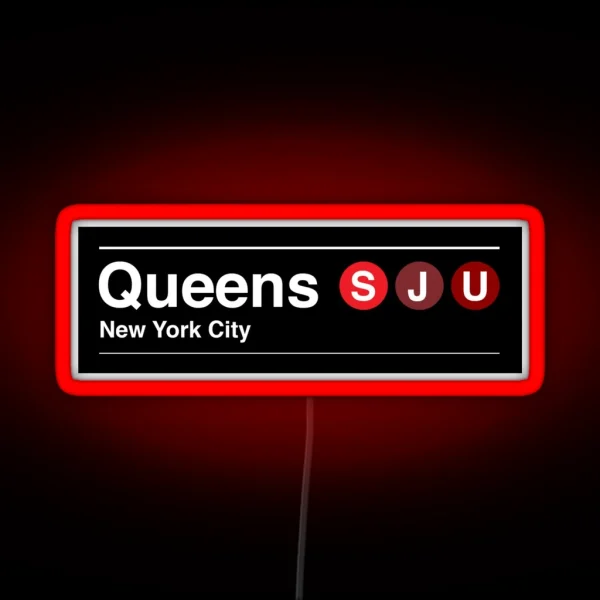 St John S University Queens RGB Neon Sign