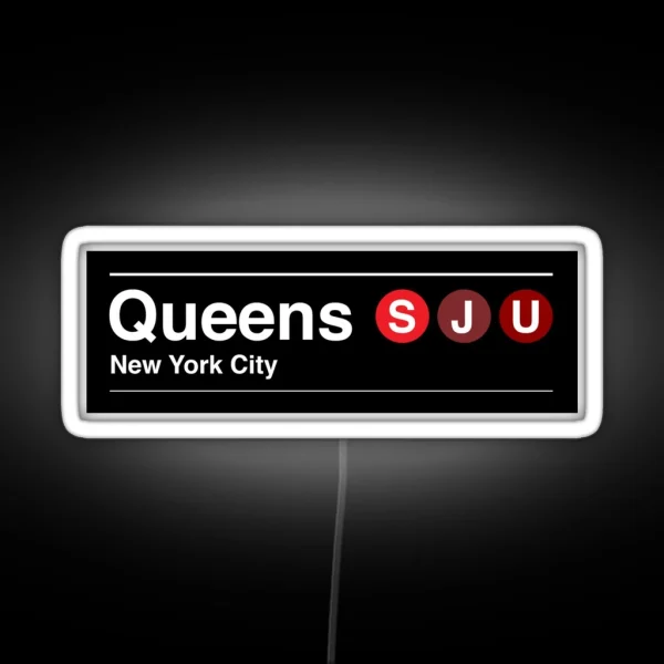 St John S University Queens RGB Neon Sign