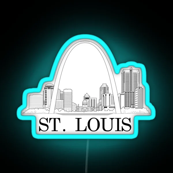 St Louis Riverfront RGB Neon Sign