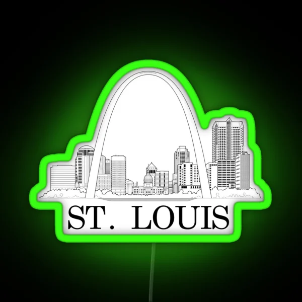 St Louis Riverfront RGB Neon Sign