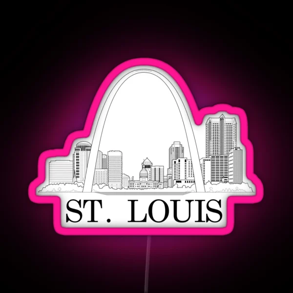 St Louis Riverfront RGB Neon Sign