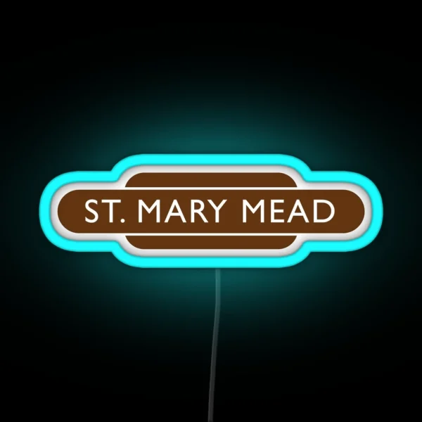 St Mary Mead Railway Station RGB Neon Sign